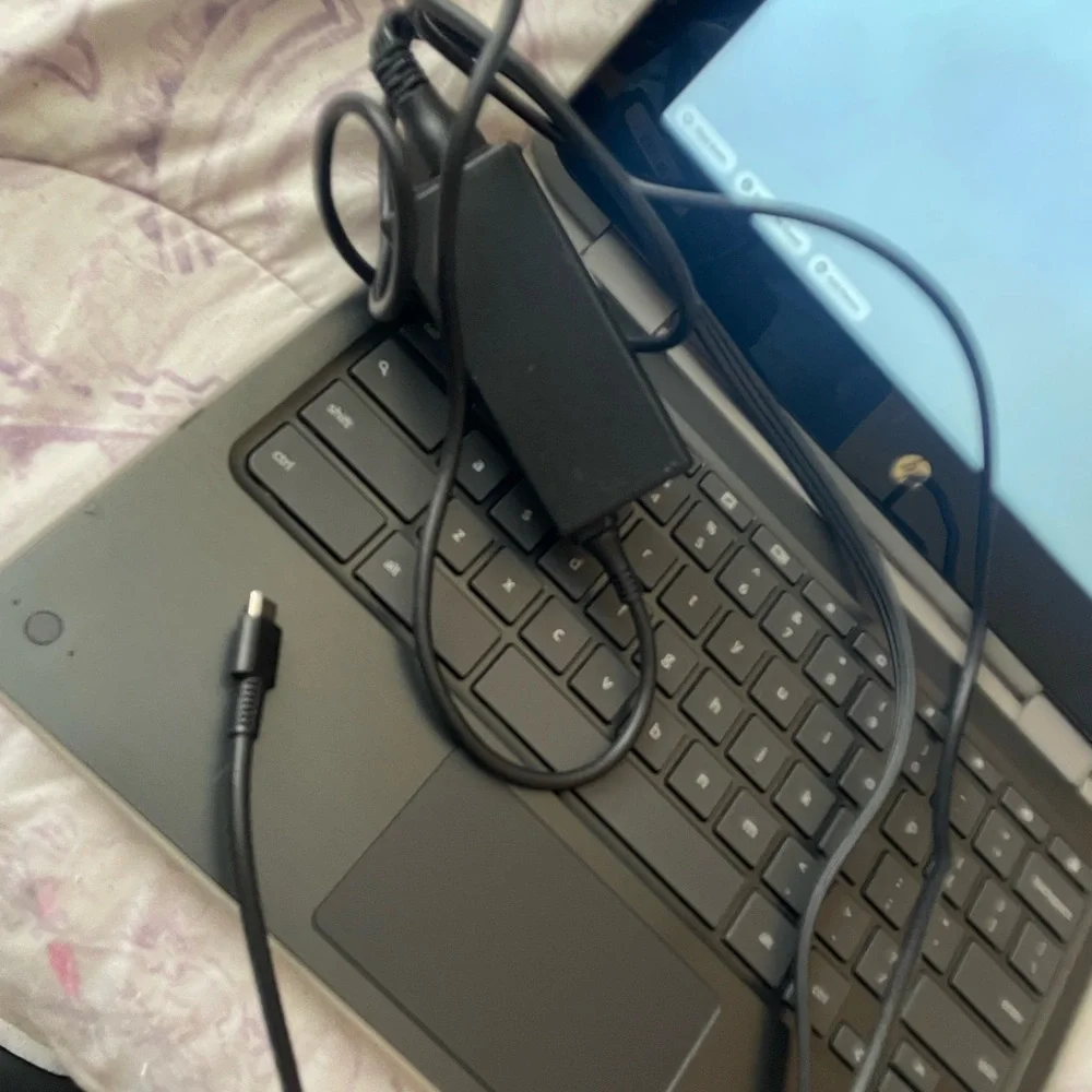 HP Laptop with Colorful Stickers
